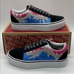 VANS OLD SKOOL PLATFORM AFTER DARK SUMMERLFTRWHT W